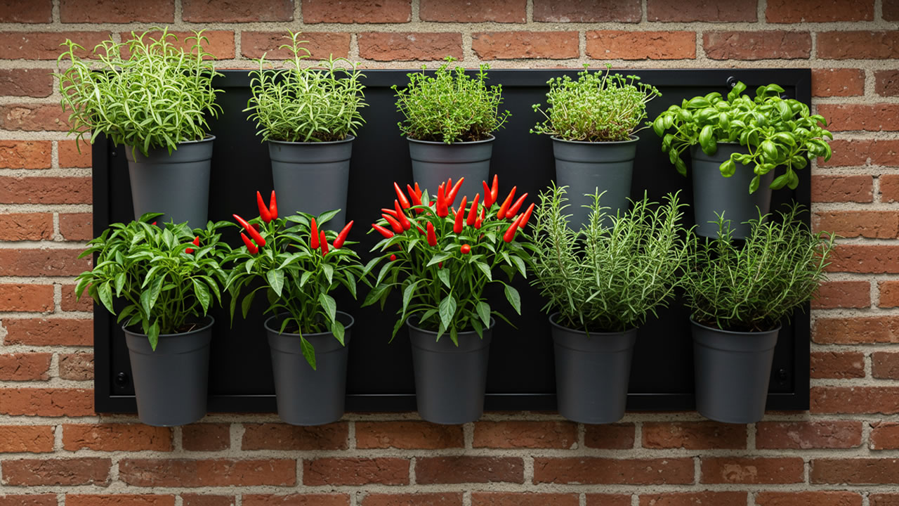 Como montar uma horta na parede externa de casa